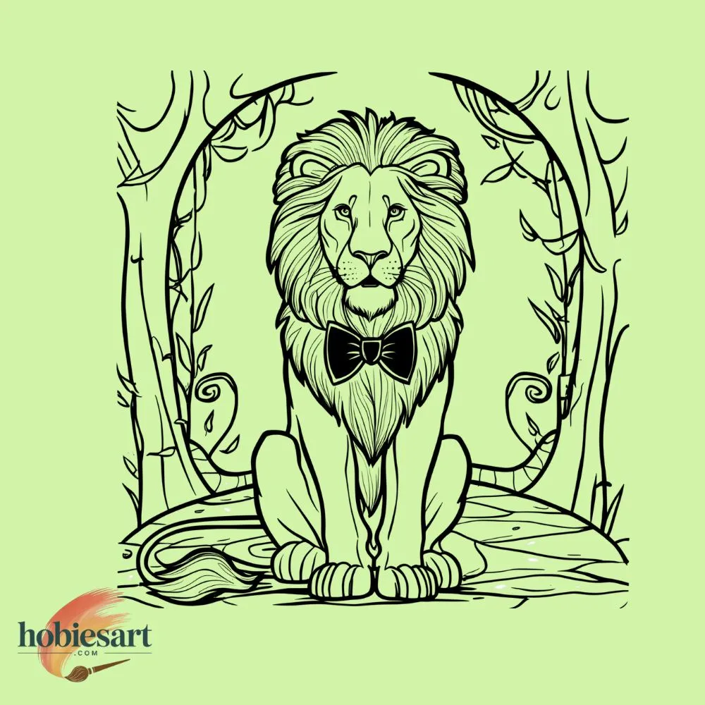 Lion with a Bow Tie