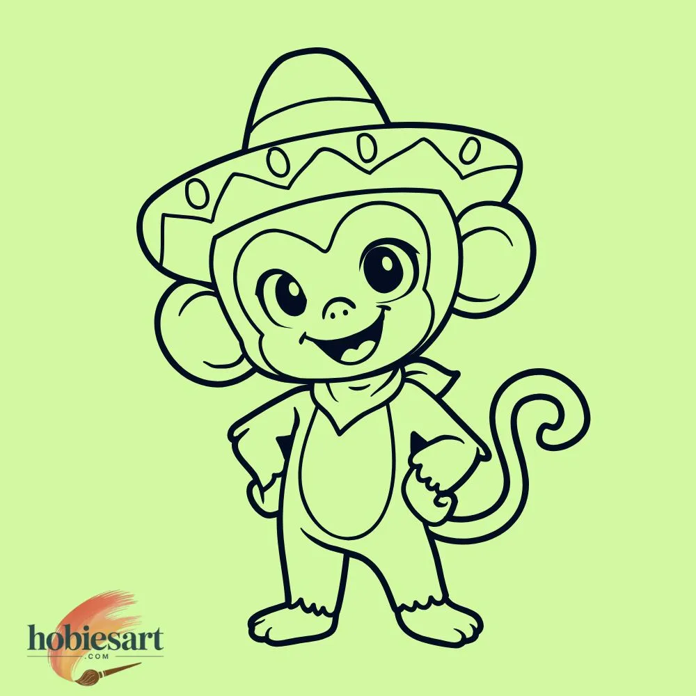 Monkey Wearing Hat