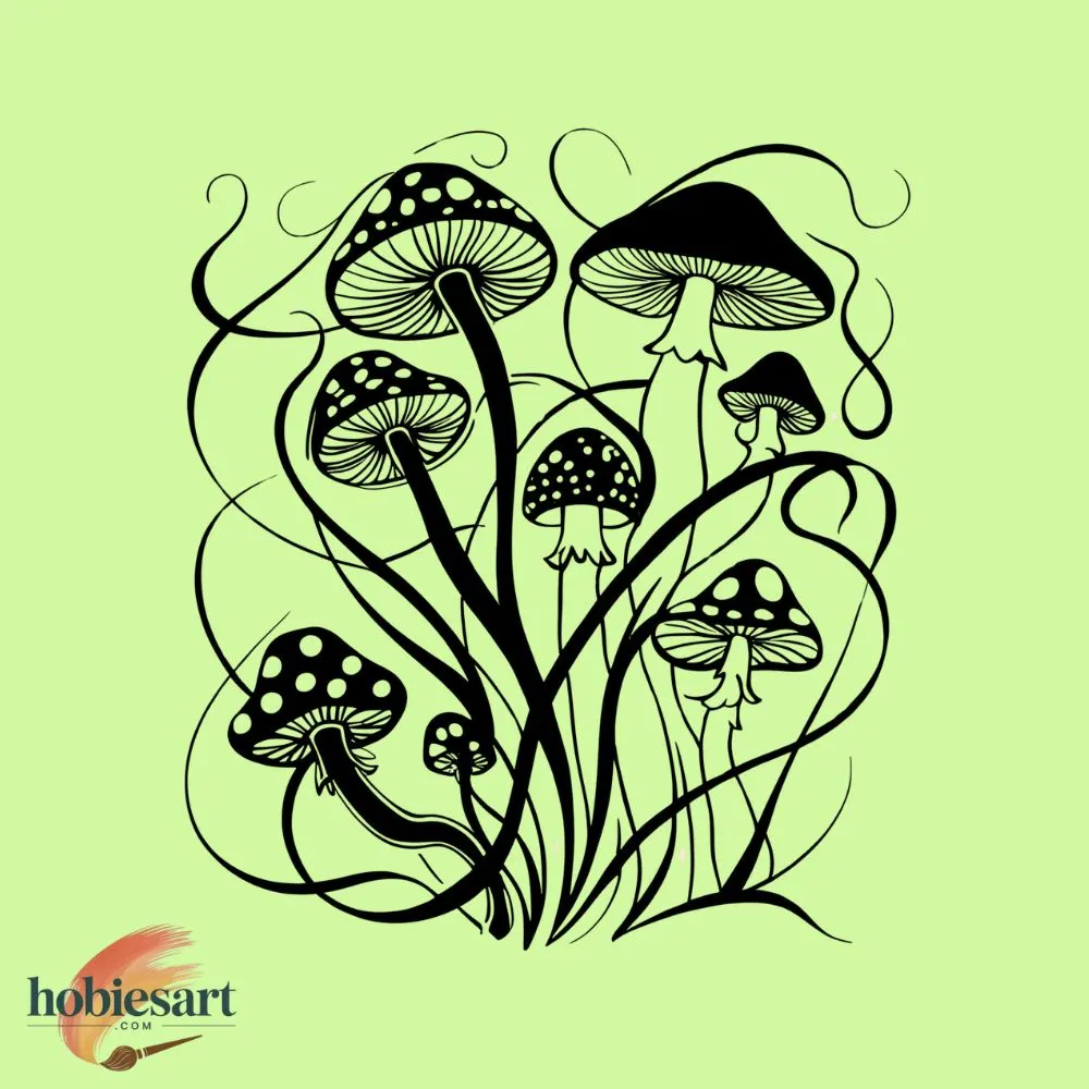 Mushroom Patterns Drawing
