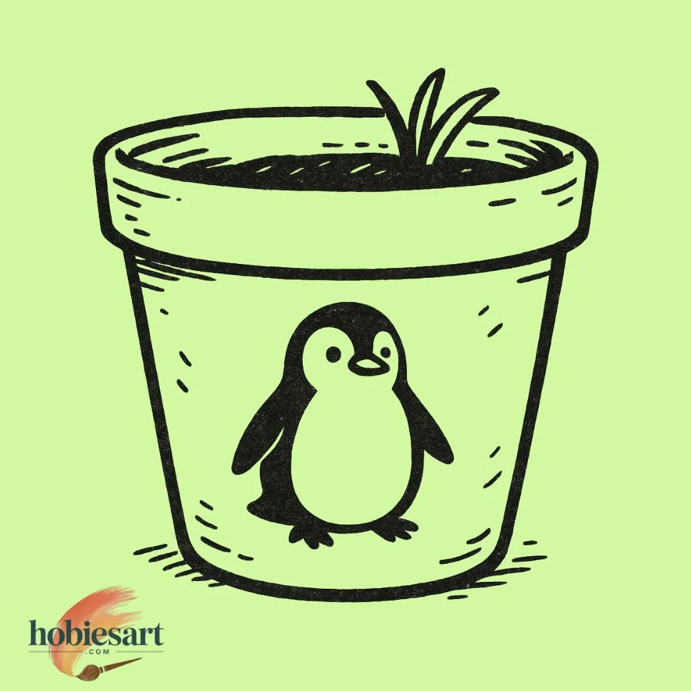 Penguin in Pot