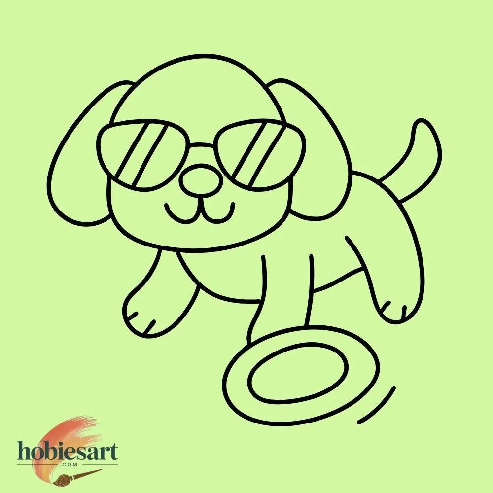 Playful Dog with a Frisbee