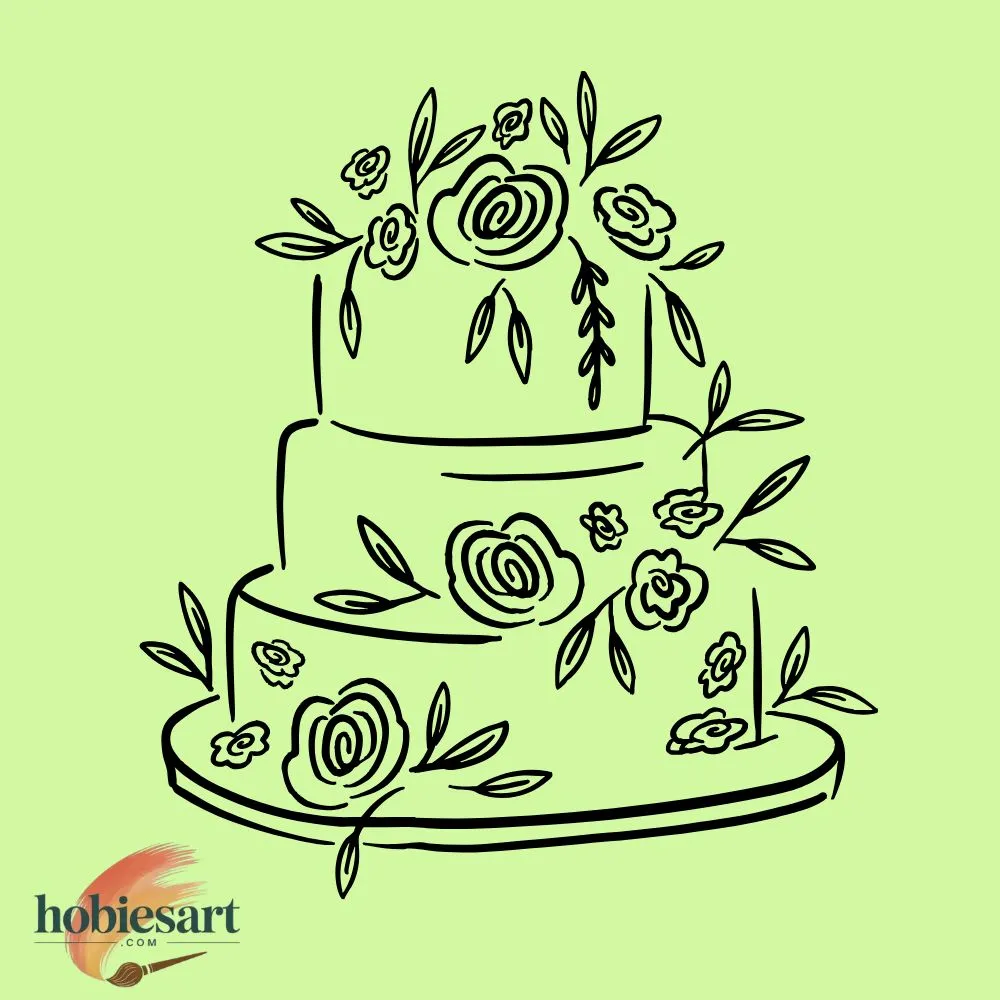 Rose on Cake