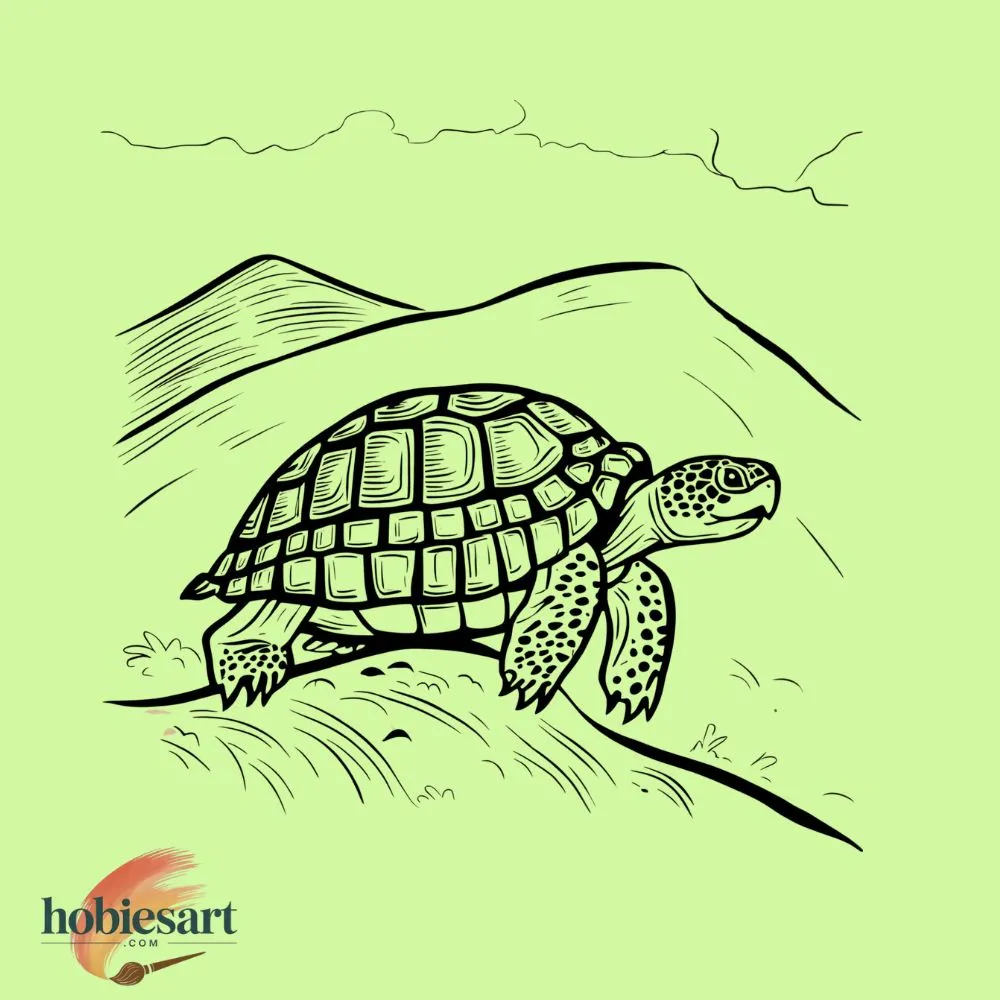 Turtle Climbing the Hill
