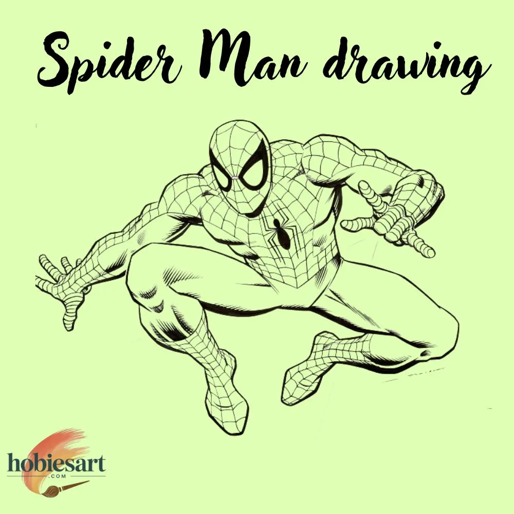 Spider Man drawing