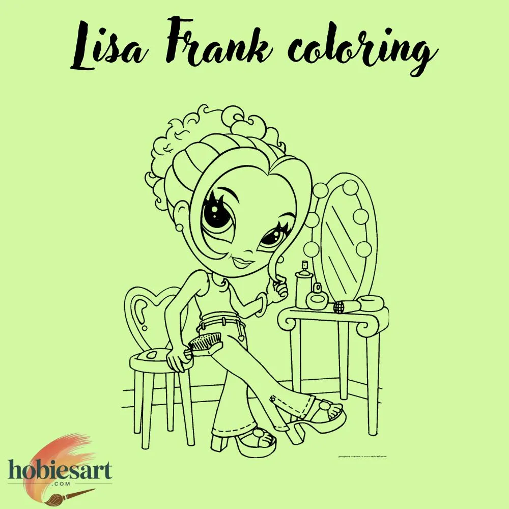 Lisa Frank coloring