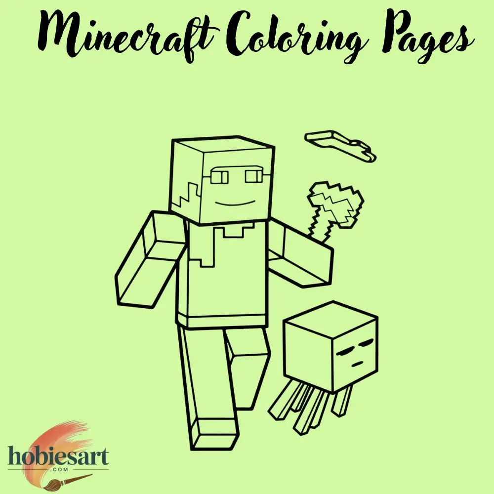 Minecraft coloring pages