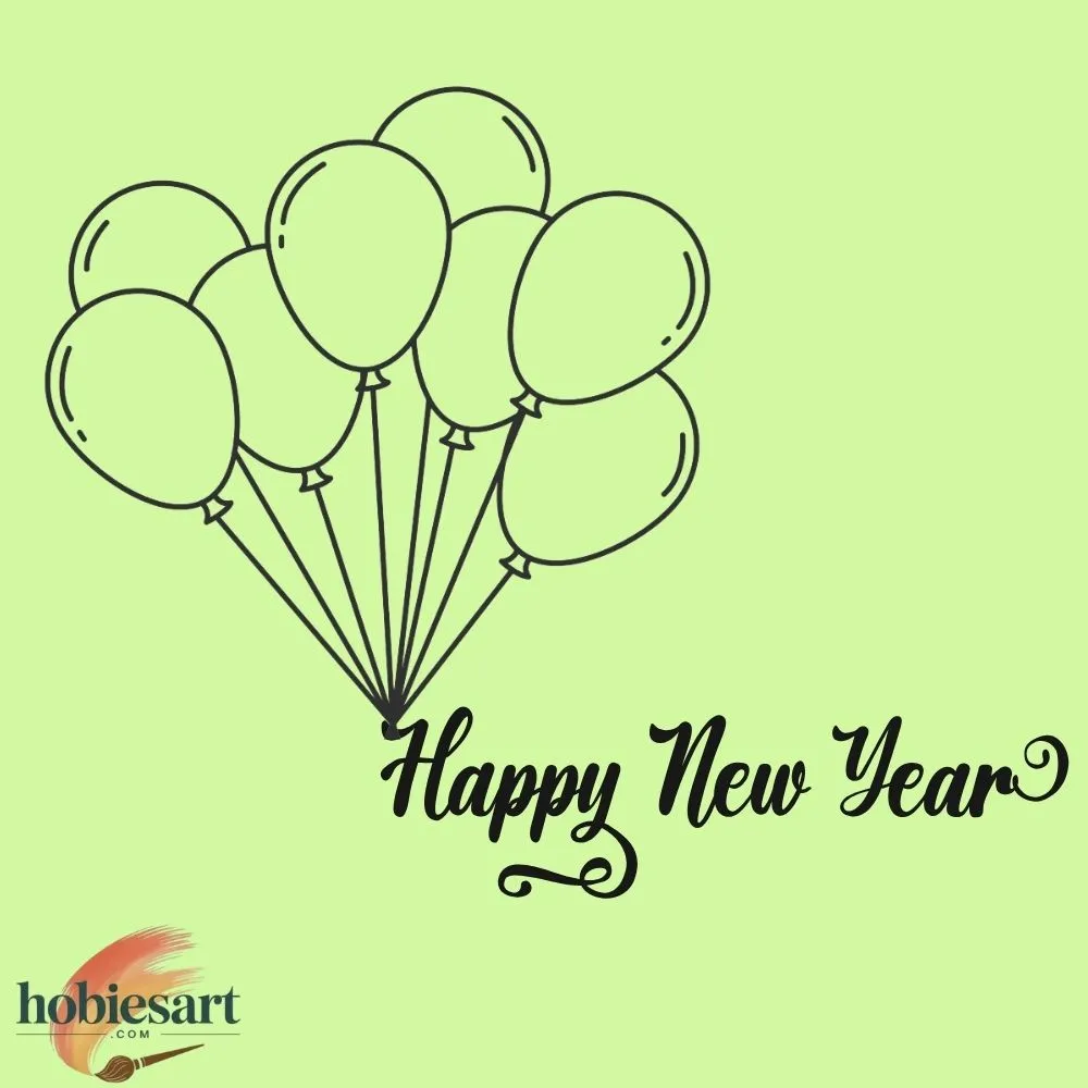 Balloon Burst New Year Drawing