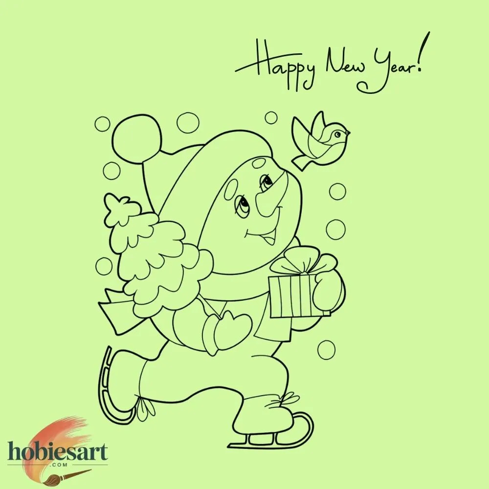 Cartoon Character New Year