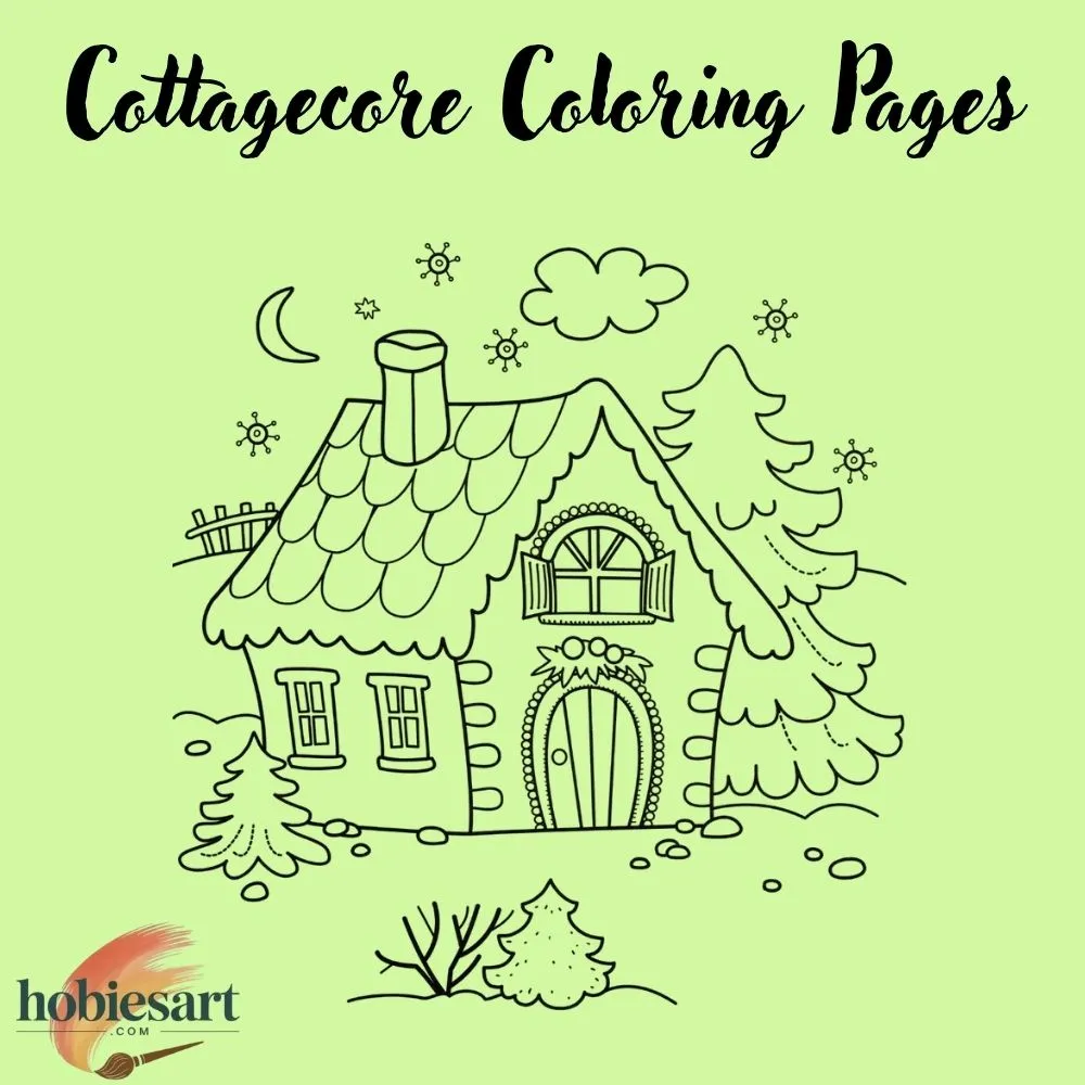 Cottagecore Coloring Pages
