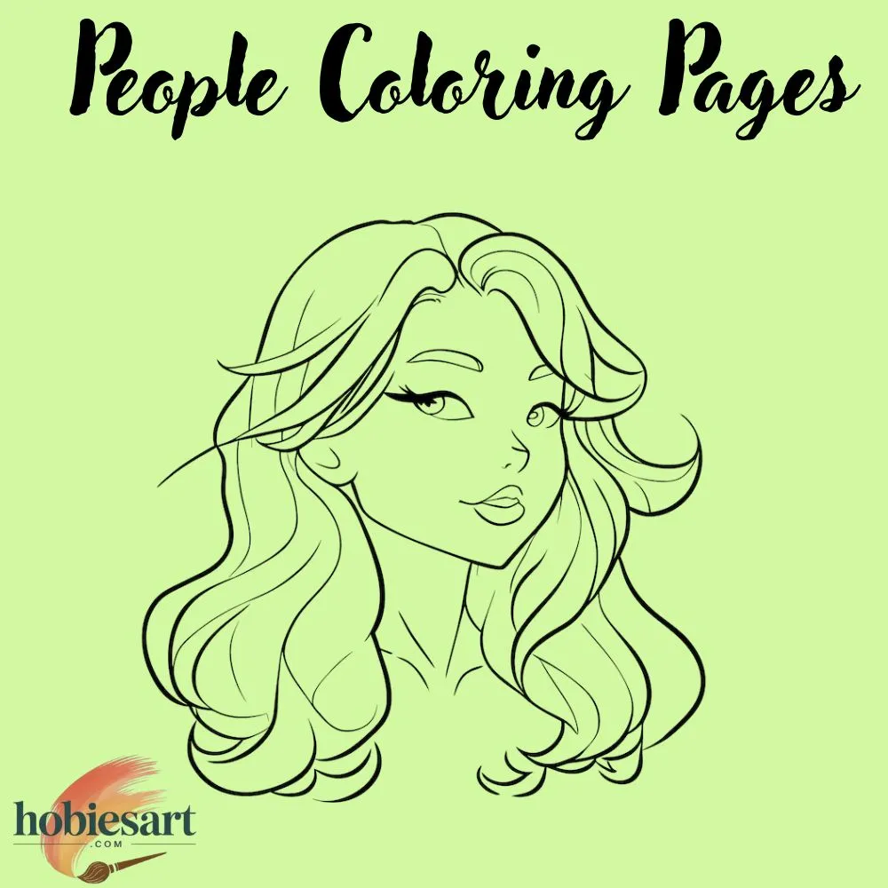 People coloring pages
