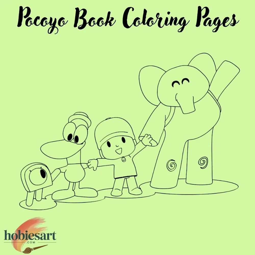 Pocoyo Book Coloring Pages
