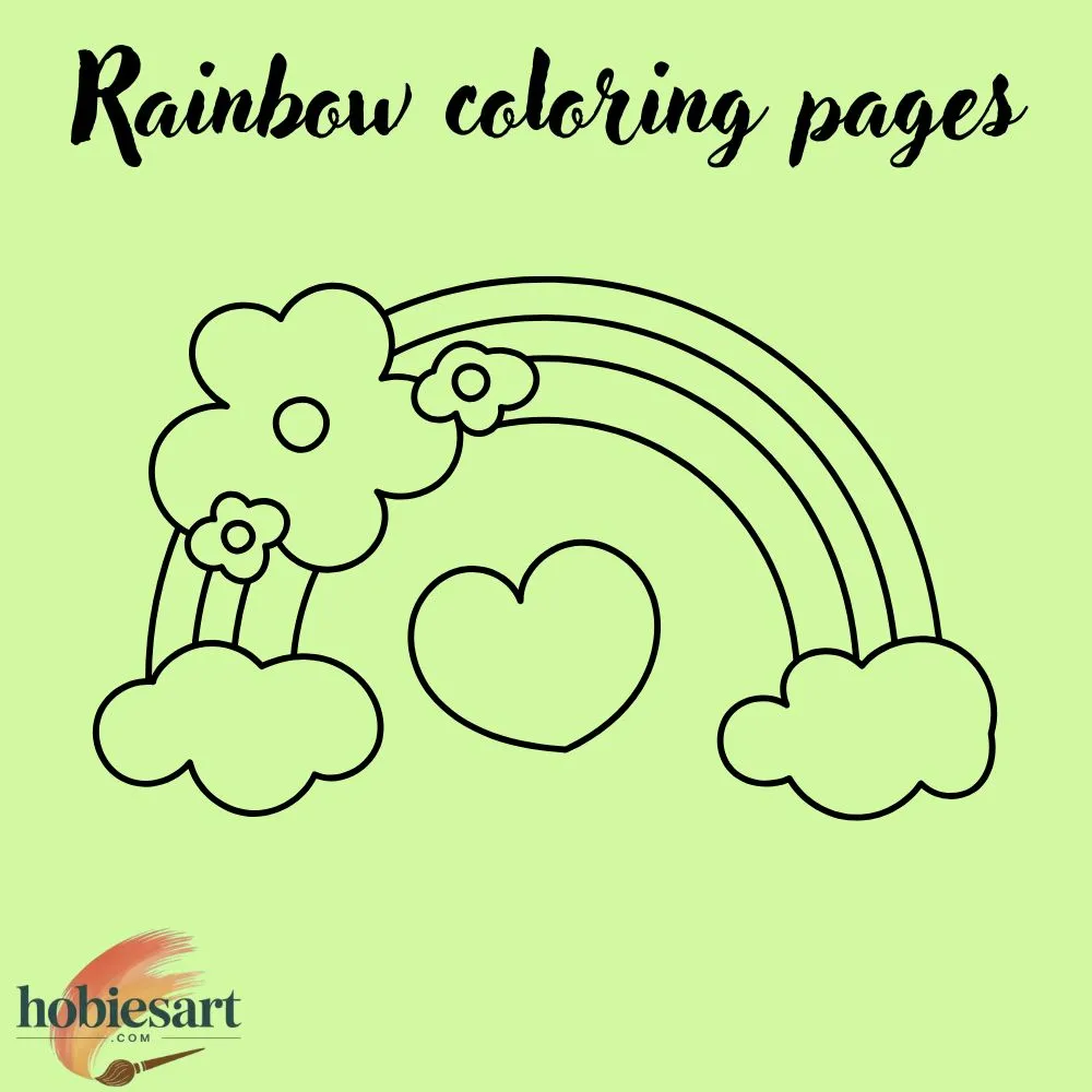 Rainbow coloring pages