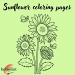Sunflower coloring pages